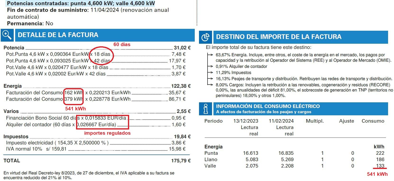 factura de la luz endesa
