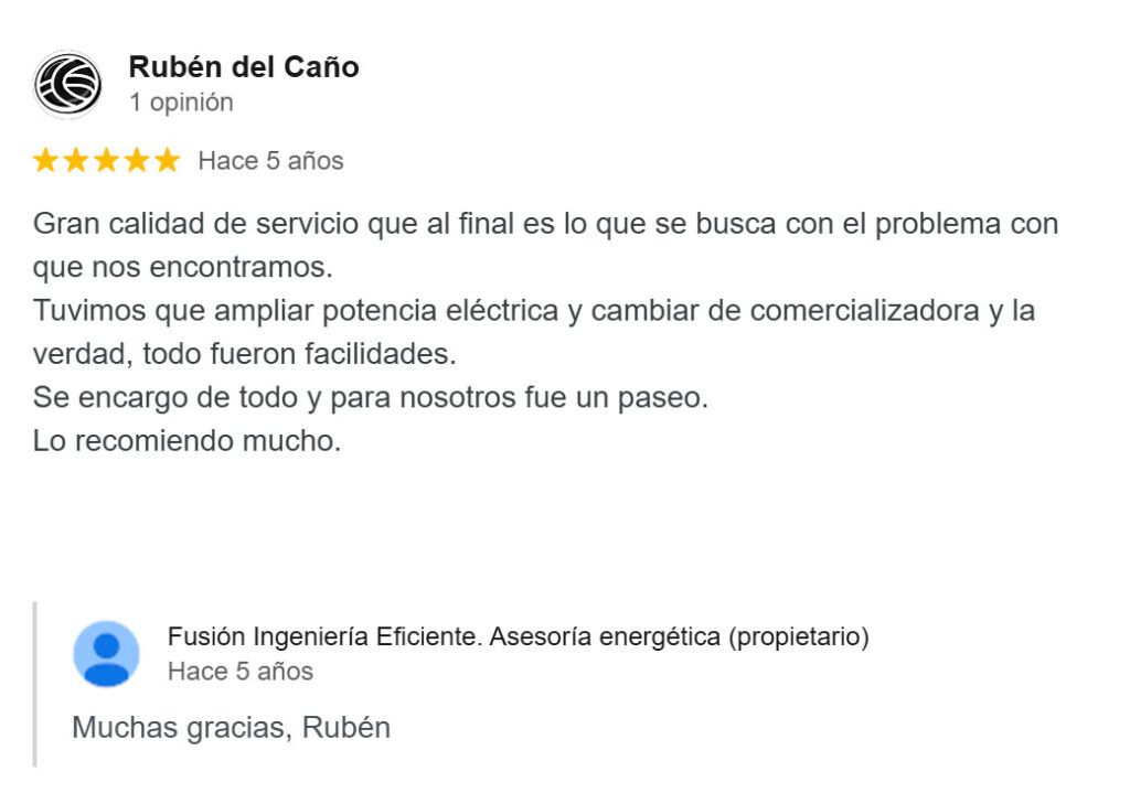 opinion favorable fusion ingenieria eficiente
