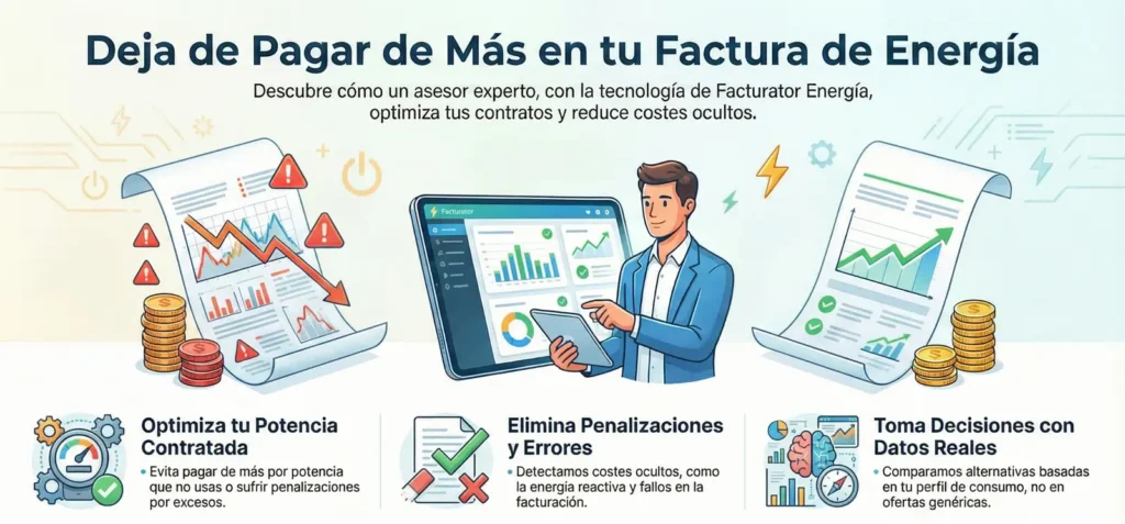contrata un asesor energetico con el software facturator energia